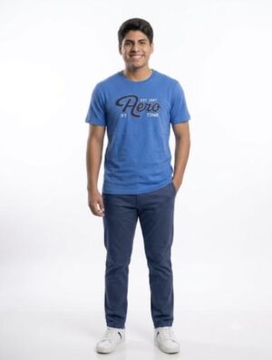 T-Shirt Aeropostale manga corta celeste S T-Shirt Aeropostale manga corta celeste S