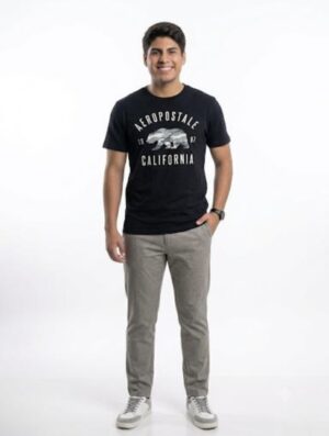 T-Shirt Aeropostale manga corta negro XS T-Shirt Aeropostale manga corta negro XS